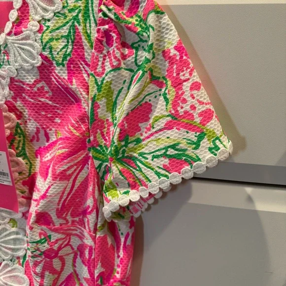 Lilly Pulitzer Pink and Green Dress - Picture 6 of 9